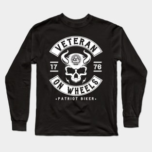 BIKER, VETERAN BIKER, PATRIOT Long Sleeve T-Shirt